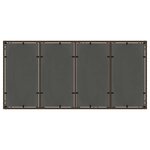 vidaXL Ensemble de salle à manger pour jardin 7 Pièces Marron Poly rotin