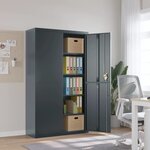 vidaXL Classeur anthracite 105x40x180 cm acier