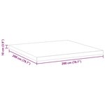 vidaXL Coussins de Matelas Blanc 200 x 200 cm