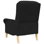vidaXL fauteuil Noir 76 x 94 x 102 cm Velours
