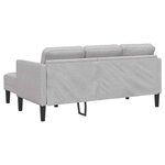 vidaXL Ensemble de Canapés Gris nuage 173 x 131 x 67 cm tissu