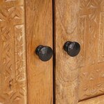 vidaXL Table de chevet avec tiroir Marron clair 50 x 33 x 60 cm