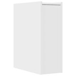vidaXL Armoire de salle de bain étroite avec roulettes blanc