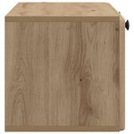 vidaXL Meuble TV mural 78 5 x 31 x 30 cm Chêne artisanal