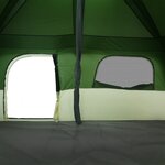 vidaXL Tente de cabine familiale 10 personnes vert imperméable