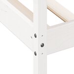 vidaXL Lit de jour sans matelas blanc 80x200 cm bois de pin massif