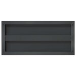 vidaXL Étagères murales 2 Pièces 50x23 5x3 cm noir acier inoxydable