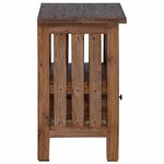 vidaXL Table de chevet Marron 41 x 30 x 50 cm Bois de Mahogany Massif