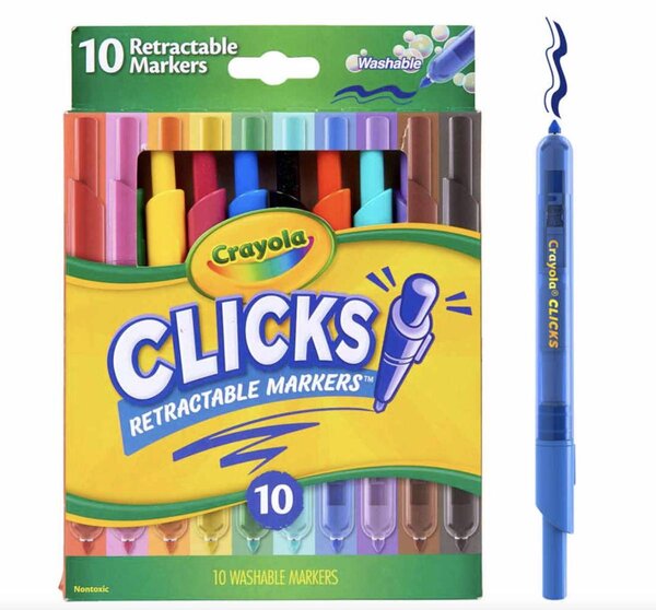 Marqueurs Clicks retractables 10 Pièces