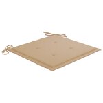 vidaXL Chaises à manger d'extérieur lot de 6 et coussins Acacia massif