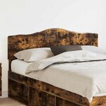 vidaXL Tête de lit Chêne fumé 160 cm Bois d'ingénierie