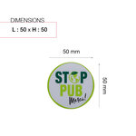 Sticker stop publicité h.5 x l.5 x p.0 cm