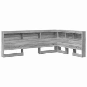 vidaXL Tête de lit de rangement Gris Sonoma 120 cm Bois d'ingénierie