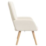 vidaXL fauteuil Crème 62 x 67 x 95 5 cm Tissu Sherpa