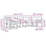 vidaXL Ensemble de canapés d'extérieur 7 pc Blanc et Beige