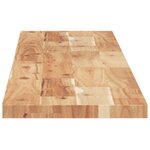 vidaXL Dessus de table rectangulaire 140x20x2 cm bois massif d'acacia
