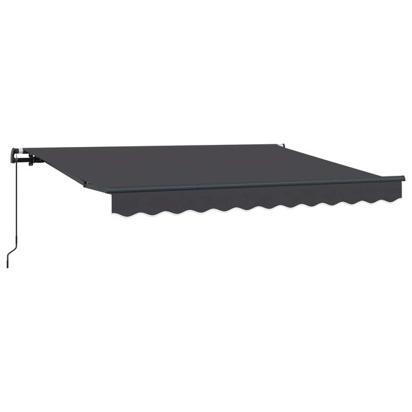 vidaXL Auvent Rétractable Anthracite 250 x 200 cm tissu
