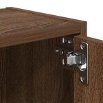vidaXL Bibliothèque chêne marron 40x24x52 cm bois d'ingénierie