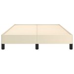 vidaXL Cadre de lit sans matelas crème 120x190 cm similicuir