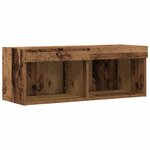 vidaXL Ensemble meuble TV avec LED 2 Pièces Bois ancien 80 x 30 x 30 cm