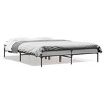 vidaXL Cadre de lit sans matelas sonoma gris 120x190 cm