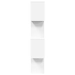 vidaXL Étagère séparatrice de pièce à 4 niveaux blanc bois ingénierie