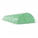 vidaXL Serre avec cadre en acier vert 80 m² 16x5x2 3 m