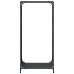 vidaXL Portant de bois chauffage anthracite 44x28x90 cm
