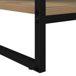 vidaXL Table basse Chêne artisan 80 x 50 x 40 cm Bois d'ingénierie