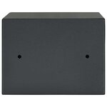 vidaXL Coffre-fort avec verrou à clé gris foncé 17x23x17 cm en acier