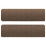 vidaXL Ensemble de canapés 4 Pièces avec coussins marron tissu