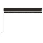 vidaXL Auvent rétractable automatique 450x350 cm Anthracite