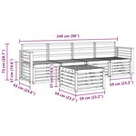 vidaXL Ensemble de canapés d'extérieur 5 pc