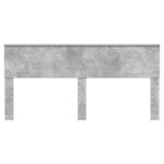 vidaXL Tête de lit Gris béton 200 cm Bois d'ingénierie