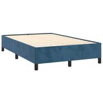 vidaXL Sommier à lattes de lit avec matelas LED bleu foncé 120x190 cm