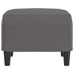 vidaXL Repose-pied Gris 60x50x41 cm Similicuir