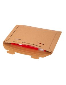 (lot   100 poches) pochette carton avec fermeture par languettes 330 x 230mm