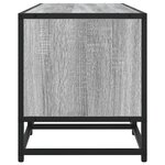 vidaXL Meuble TV sonoma gris 210x35x41 cm bois d'ingénierie