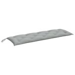 vidaXL Coussins de banc de jardin lot de 2 gris clair mélangé tissu