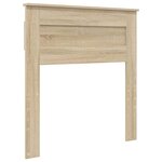 vidaXL Tête de lit Chêne Sonoma 80 cm Bois d'ingénierie