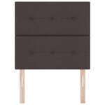 Cabeça de lit LED vidaXL Marron Foncé 80 cm Tissu
