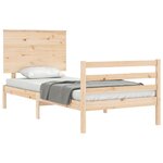 vidaXL Cadre de lit sans matelas bois massif