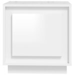 vidaXL Tables de chevet 2Pièces blanc brillant 44x35x45cm bois ingénierie