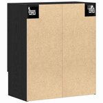 vidaXL Meuble mural Chêne noir 60 x 31 x 70 cm Bois d'ingénierie