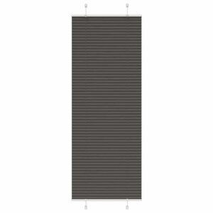 vidaXL Store plissé noir 75x200 cm largeur du tissu 74 4 cm polyester