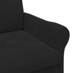 vidaXL fauteuil Noir 76 x 94 x 102 cm Velours