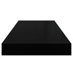 vidaXL Étagères murales flottantes 2 Pièces noir 60x23 5x3 8 cm MDF