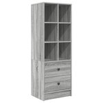 vidaXL Bureau avec rangement Gris Sonoma