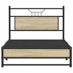 vidaXL Cadre de lit sans matelas chêne sonoma 100x190 cm