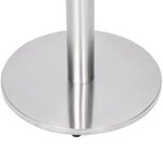 vidaXL Pied de table de bistro argenté Ø45x72 cm acier inoxydable